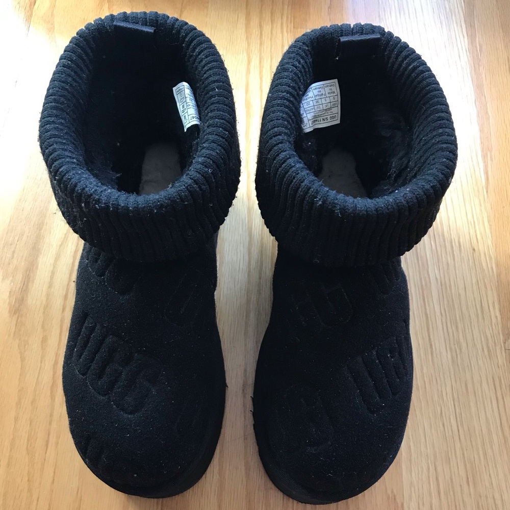 UGG Black Cozy Knit Boots. Never worn.